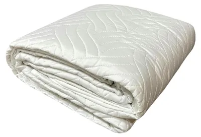 Produktbild von Gestepptes Tagesdecke Bettüberwurf in 140x210 cm oder 220x240 cm, Farbe: weiß