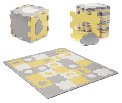 Immagine prodotto di Elzusha - Tappetino da gioco educativo per puzzle, nero, per bambini e neonati