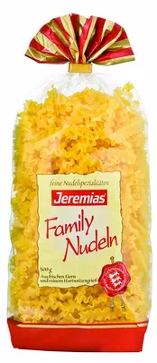 Image de Jeremias Family Pâtes ondulées aux œufs frais 500g paquet de 4