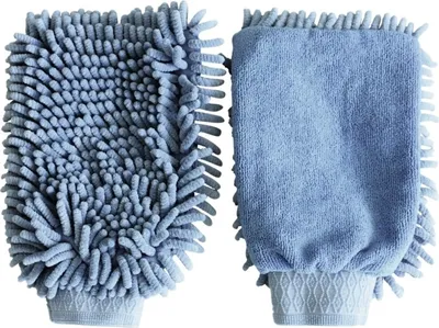Produktbild von KERBL Putzhandschuh Microfaser, hellblau, hellblau, k.a.