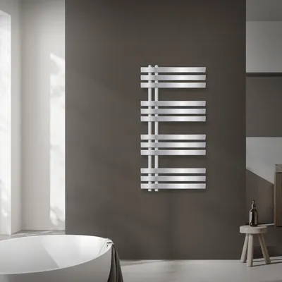 Produktbild von LuxeBath Design Badheizkörper, 500x1000 mm, Chrome, inkl. Montage-Set, ohne Heizstab