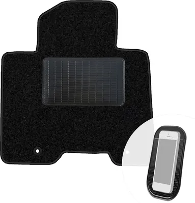 Produktbild von moto-MOLTICO Fahrer Fußmatte Auto Velours Fahrerseite Autoteppiche Schwarz Fahrermatte 1-teilig passend für Kia Sportage IV Hyundai Tucson III 2015-2020
