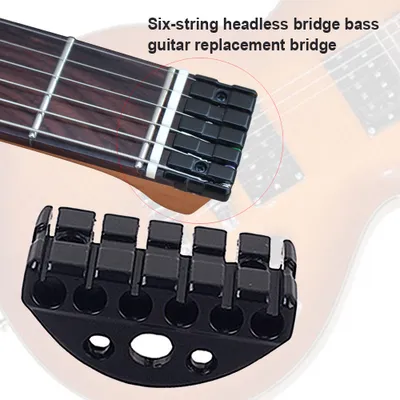 Produktbild von 6-saitige Headless Bass E-Gitarre Bridge Lock Screw Teile DIY Ersatz