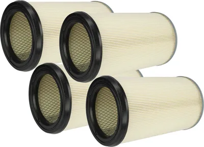 Produktbild von vhbw 4x Faltenfilter Ersatz für Kärcher 57310070, 5.731-007.0 für Staubsauger - Patronenfilter Blau Silber Weiß