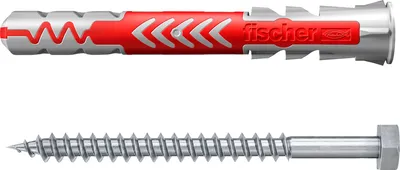 Zdjęcie produktu dla Kołki rozporowe z wkrętem paczka zestaw DUOPOWER 10mm x 80mm 10szt. Fischer