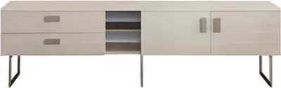 Produktbild von Beiges Wohnzimmer Sideboard r TV-Schrank Holz  Lowboard Möbel
