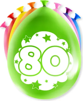 Zdjęcie produktu dla Balony z figurkami Paperdreams - 80 lat