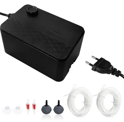 Produktbild von Aquarium-Luftpumpe mit zwei Ausgängen, 5 Watt