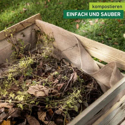 Produktbild von Windhager Komposter-Einlage aus Jute, beschleunigt Verrottung, zuschneidbar, für gesundes Mikroklima