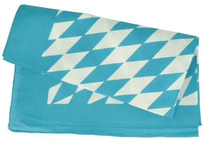 Bayerisches Nickituch mit blau-weißen Rauten von Hut-Breiter in blau