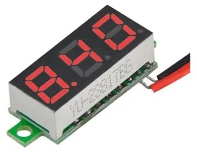Produktbild von LED Digital Voltmeter Anzeige Spannung 0.28 Zoll Display 2.5V-30V rot