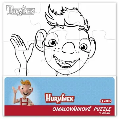 Productafbeelding van EFKO "Doe-het-zelf" puzzel Hurvinek - vierkant, 9 delen