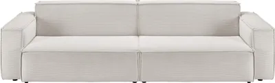 Produktbild von KAWOLA Sofa SAMU 3-Sitzer Feincord silber