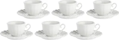Immagine prodotto di La Porcellana Bianca set 6 tazze da caffè con piattino 80 ml P003600015Z