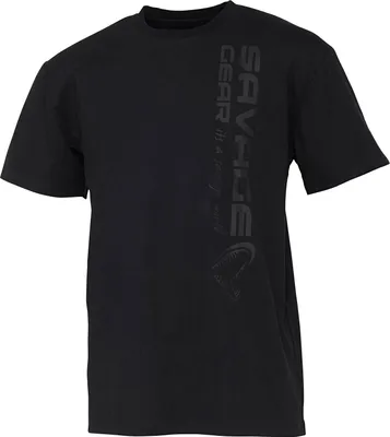 Produktbild von Savage Gear Vertical Logo Tee Black, Größe:XL