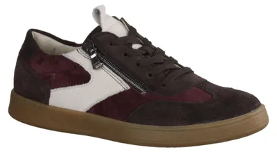 Produktbild von Waldläufer H-Daisy 704005-166 Damen, Sneaker, Schnürer, Leder, Dunkelbraun - Damenschuhe Bequeme Schnürschuhe, Braun, leder (order cord ausi)