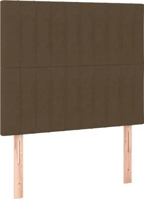 Obrázok produktu pre vidaXL Čelo postele tmavohnedé 100 x 5 x 118/128 cm látka