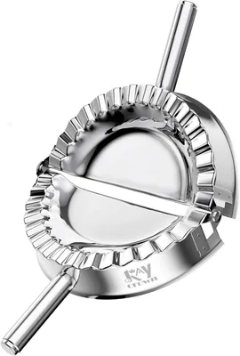 Immagine prodotto di Stampo per pasta per ravioli, empanadas e pierogi, 15 cm, in acciaio inossidabile, per uso in cucina