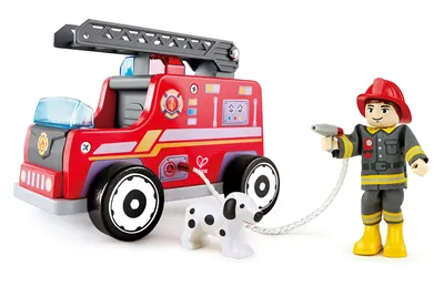 Produktbild von Hape E3024, Feuerwehrauto, 3 Jahr(e), Holz, Rot