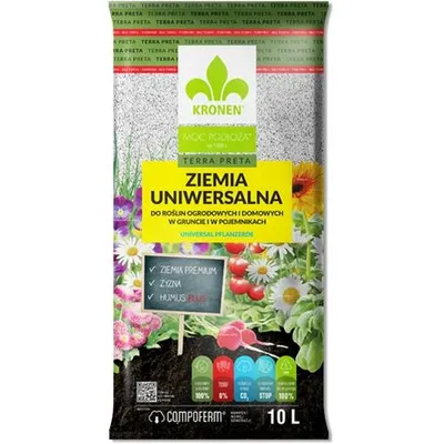 Zdjęcie produktu dla Kronen ziemia podłoże uniwersalne Terra Preta 10L bez torfu