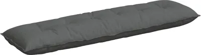 Image de vidaXL Coussin de dossier gris foncé 180 x 19 x 50 cm Tissu