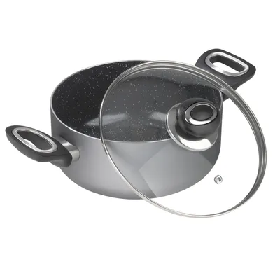 Produktbild von BRATmaxx Kochtopf Aluminium 20cm in Anthrazit mit Deckel