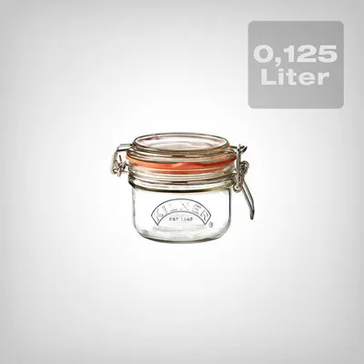 Produktbild von Kilner Weckglas mit Bügelverschluss rund, 125ml