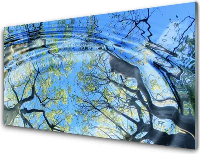 Produktbild von Acrylglasbilder 100x50 Wandbild Druck Wasser Bäume Kunst