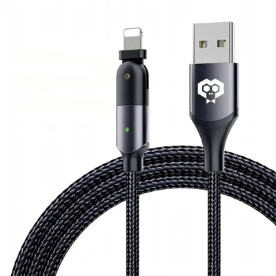 Obrázok produktu pre Rýchlonabíjací kábel USB-C na Lightning pre iPhone 180° otočenie