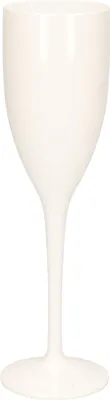 Produktbild von Champagner-/Proseccoflotenglas - weis - 150 ml - unzerbrechlich