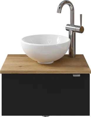 Produktbild von Pelipal Serie 6915 SET-044-028 Waschtisch mit Unterschrank bestehend aus: Keramik-Aufsatzbecken, Waschtischplatte, Waschtischunterschrank