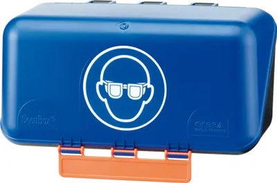 Produktbild von Aufb.Box SECU Mini Standard, f. Augenschutz, blau