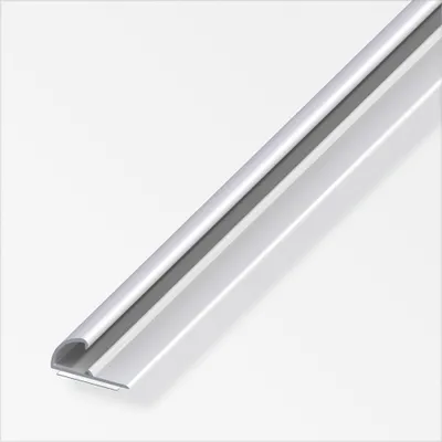Produktbild von alfer Einfassprofil 1 m, 26 x 13 mm Aluminium eloxiert silber