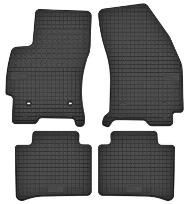 Produktbild von Gummi-Fußmatten für Ford Mondeo MK3 2001-2007 (Kombi/Liftback/Limousine) – 4-tlg, Schwarz, passgenau – Wielganizator SolidTread