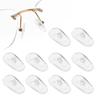 Produktbild von 50Stš¹ck Adhesive Nasenpads Brillen Pads & Anti Rutsch Silikon Brillen Pads, Nasenpads zum Einstecken Rutschfeste Brille Nasenpads Weiche Silikon Transparent, fš¹r Brillen Sonnenbrillen