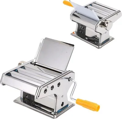 Produktbild von Stahlstahl Pasta-Maschine mit verstellbarer Knopf für verschiedene Dicke-Einstellungen