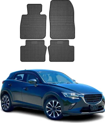 Image de Tapis de Sol pour Mazda CX-3 2015-2020 Caoutchouc Noir