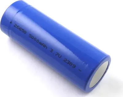 Produktbild von Akku 26650, Li-ion, 3,7V, 5000mAh, 18,5Wh, mit USB-C-Ladeanschluss