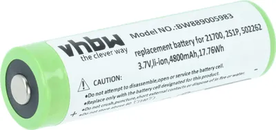 Produktbild von vhbw Akku kompatibel mit Olight Seeker 2 Pro, 4 Pro, 3 Pro, 2 Taschenlampe Kopflampe (4800 mAh, 3,7 V, Li-Ion)