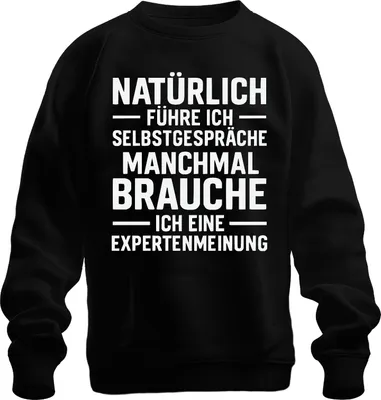 Immagine prodotto di Certo che parlo da solo divertente sarcastico regalo unisex felpa pullover, nero, L