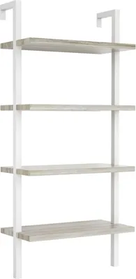 Produktbild von Wandregal Leiter Bücherregal Sturdy - Industrie Metall Holz - 152 cm hoch - weiß