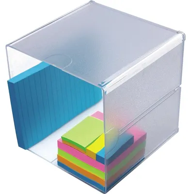 Immagine prodotto di deflecto 350401 deflecto Organisationsbox Cube, 1 Fach, glasklar