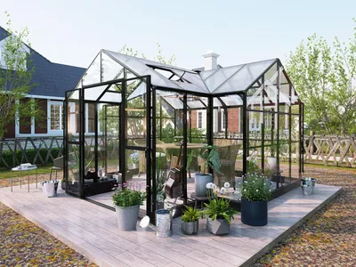 Produktbild von StarLine Gewächshaus Modell Orangerie 12,38 m²