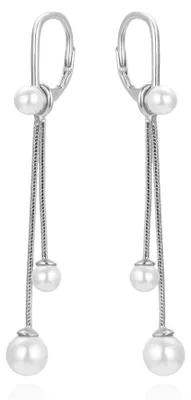 Produktbild von Elegante Silberohrringe mit Perlen AGUC3483P
