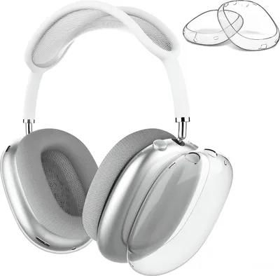 Produktbild von MMOBIEL Hülle für AirPods Max - Klare weiche TPU Ohrmuscheln Schutzhülle - Transparent