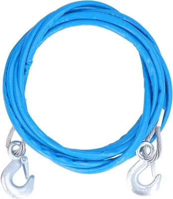 Image de Câble de sécurité 5 mm x 12 mm pour remorques, câble de traction pour remorques, câble de sécurité avec crochet à dégagement rapide, capacité de charge de 7 tonnes, pour voitures, SUV et camions légers