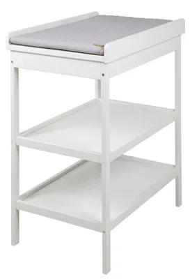 Immagine prodotto di scaffale fasciatoio roba, laccato bianco, incl. fasciatoio "roba style grey", salvaspazio, altezza 93,5 cm