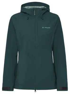Image de Veste de pluie pour femmes VAUDE Elope III, imperméable, couleur vert foncé, taille M