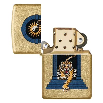 Immagine prodotto di Accendino Zippo 48613 Tiger Tatoo Oro Metallo