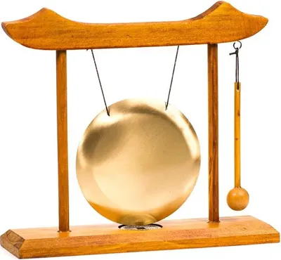 Produktbild von Tischglockenspiel mit Rotholzrahmen und Schallgeber – 25 x 22 cm